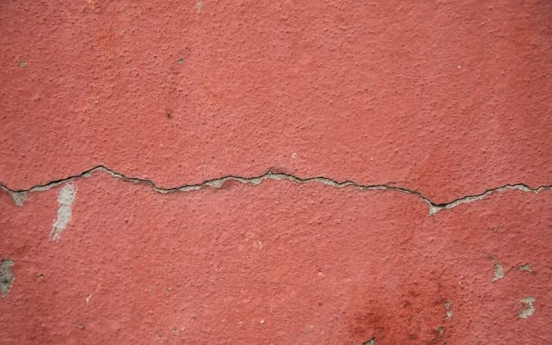 Foundation settlement damage on DFW home showing structural cracking